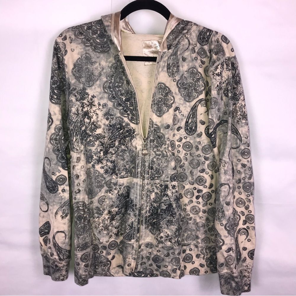 Activology Paisly Print Full-Zip Hoodie